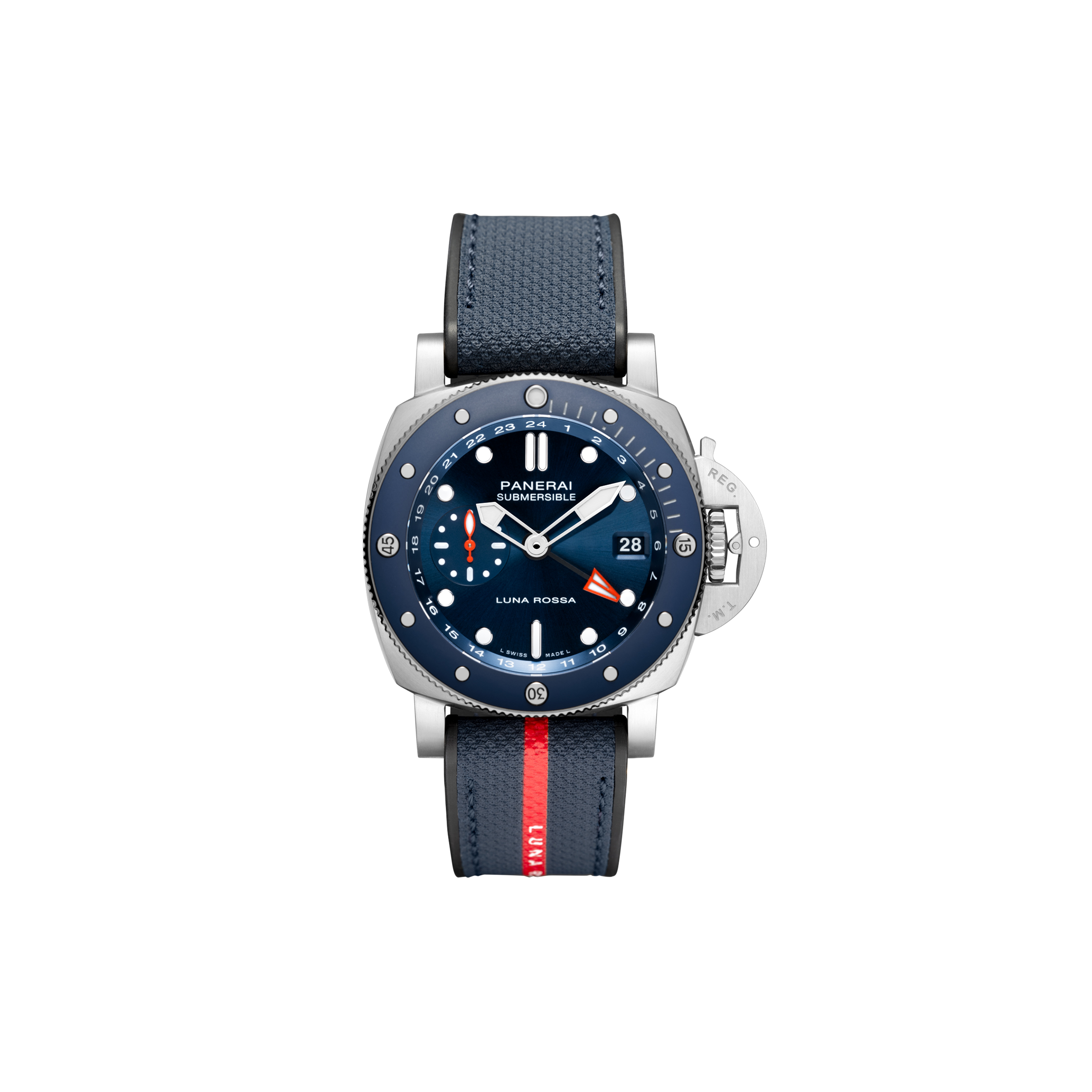 PANERAI SUBMERSIBLE GMT LUNA ROSSA TITANIO PAM01507